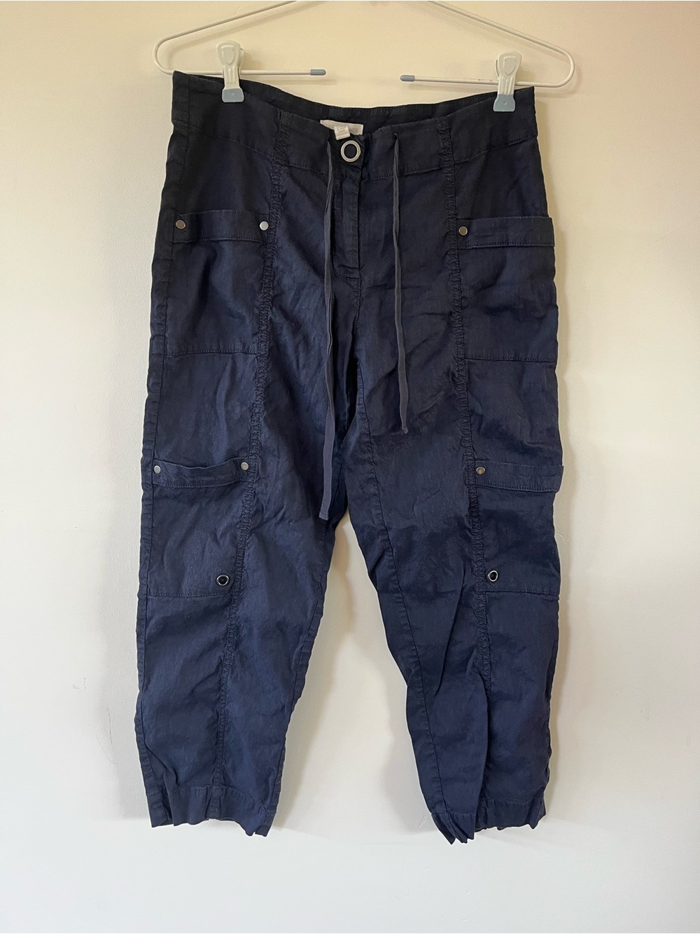 Eileen Fisher Navy Cargo Capri